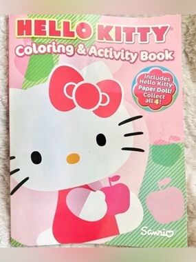 💞 New Sanrio Hello Kitty Coloring Book With Paper Doll